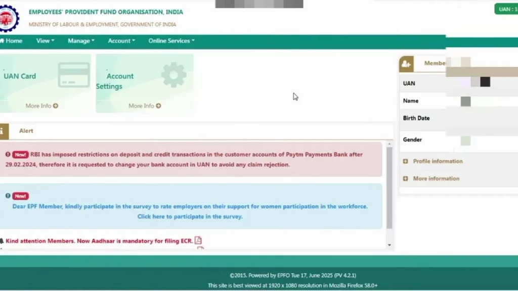 Submit and Access Your Account